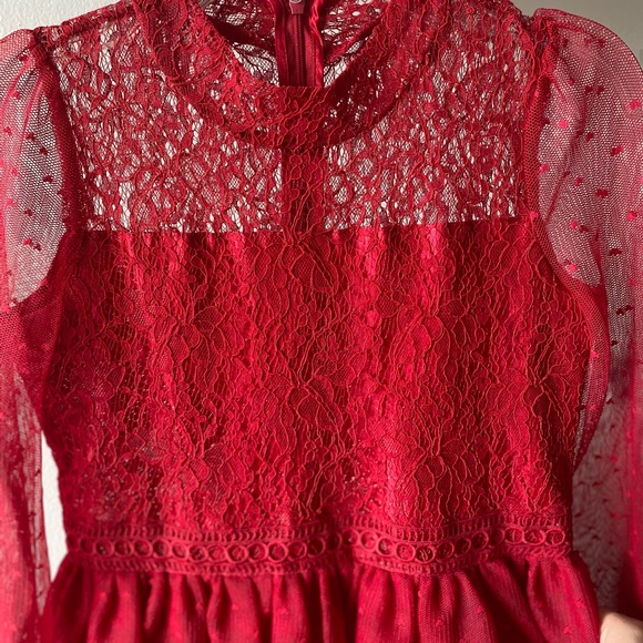 Cute Short Red Dress - Girls sz. 10 - Picture 8 of 8